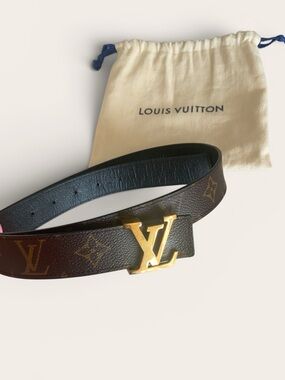 Louis Vuitton Initialed 30mm Reversible Belt
